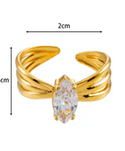 Piarsi Diamond Statement Ring