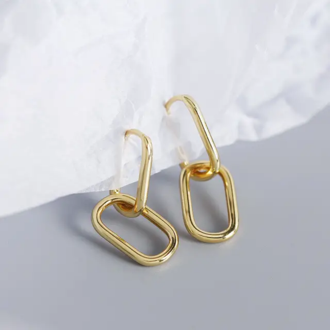 Double Square Detachable Earring
