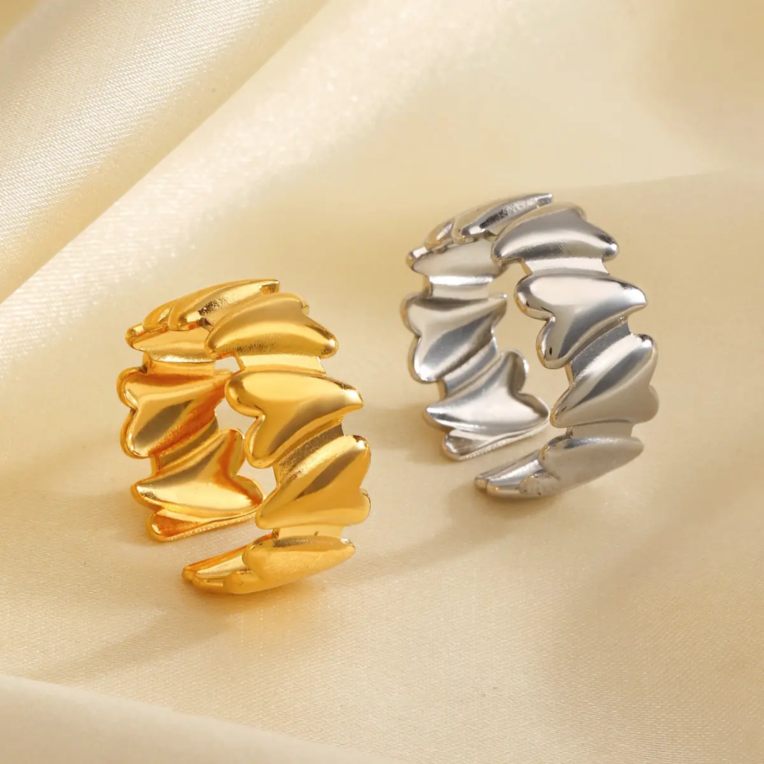 Together Heart Gold Ring