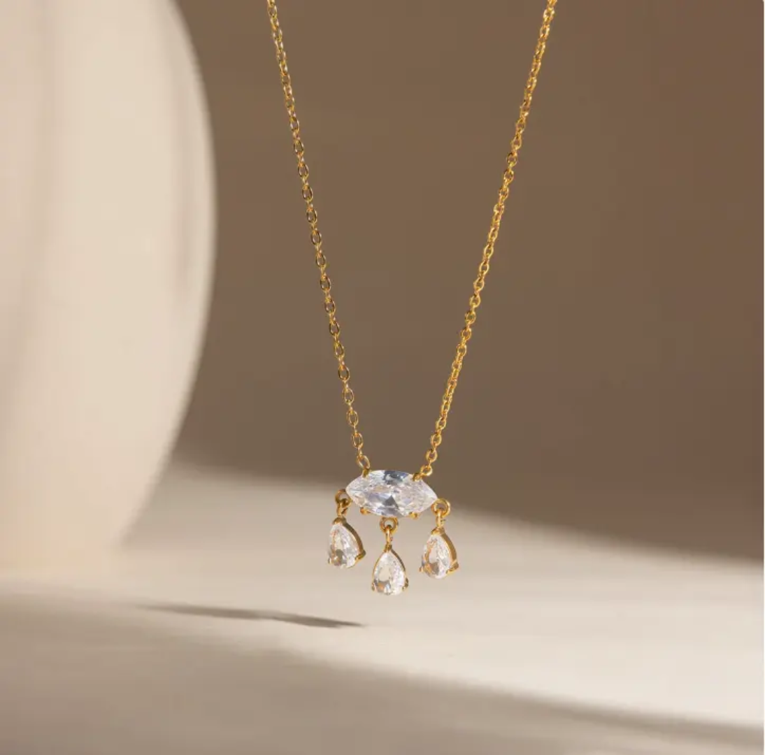 Dreamy Chandelier Diamond Droop Necklace✨