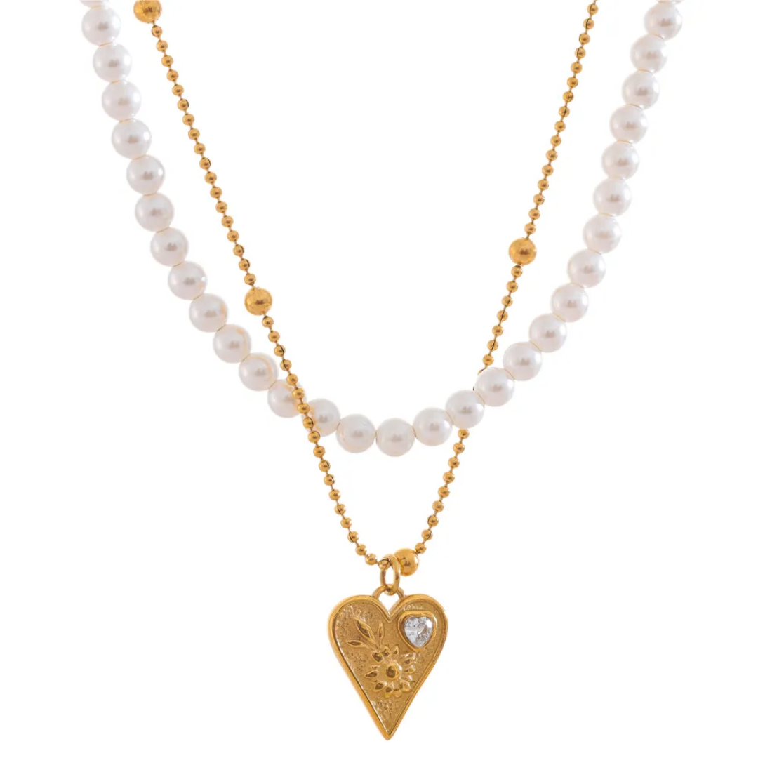 Royi Layered Pearl Necklace✨