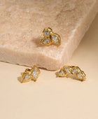 Lacia Trileaf Diamond Earrings