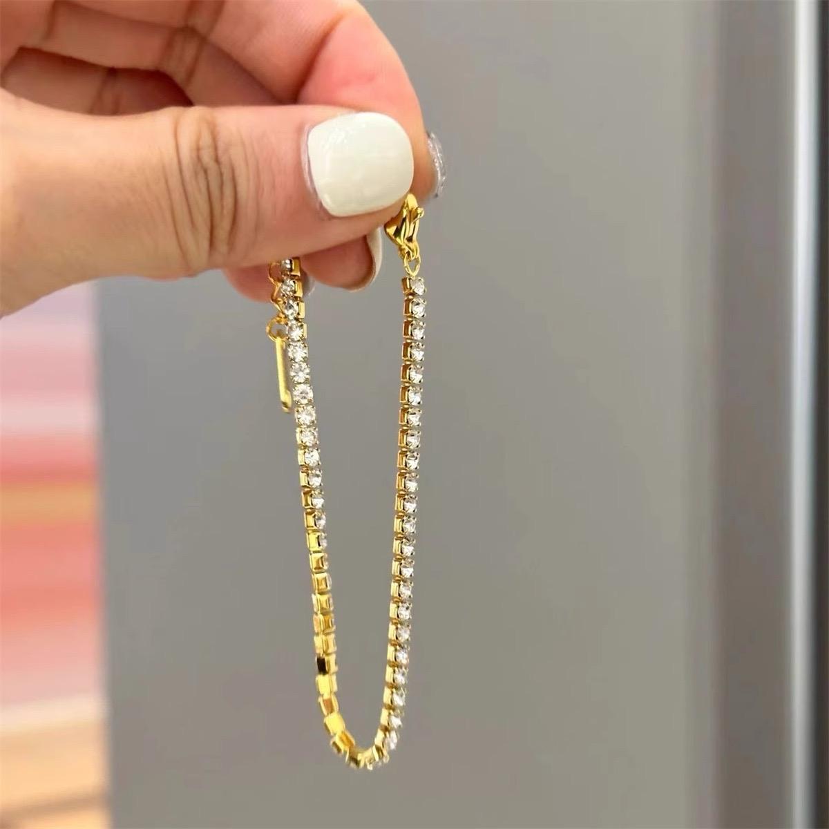 Thin Minimal Tennis Bracelets