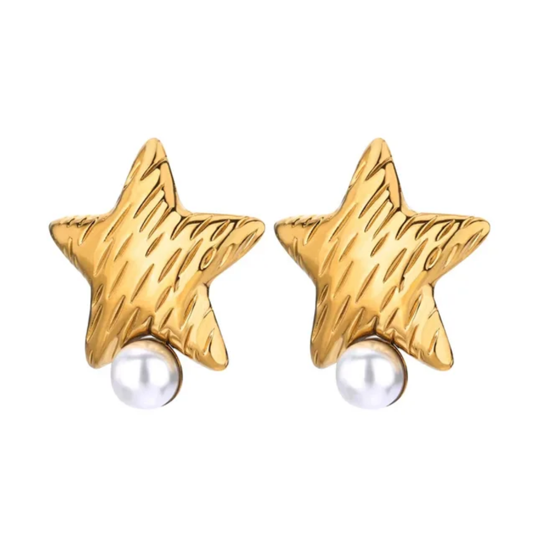 Sunshine Pearl Statement Earrings