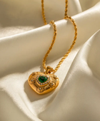 Ella Green Heart Necklace