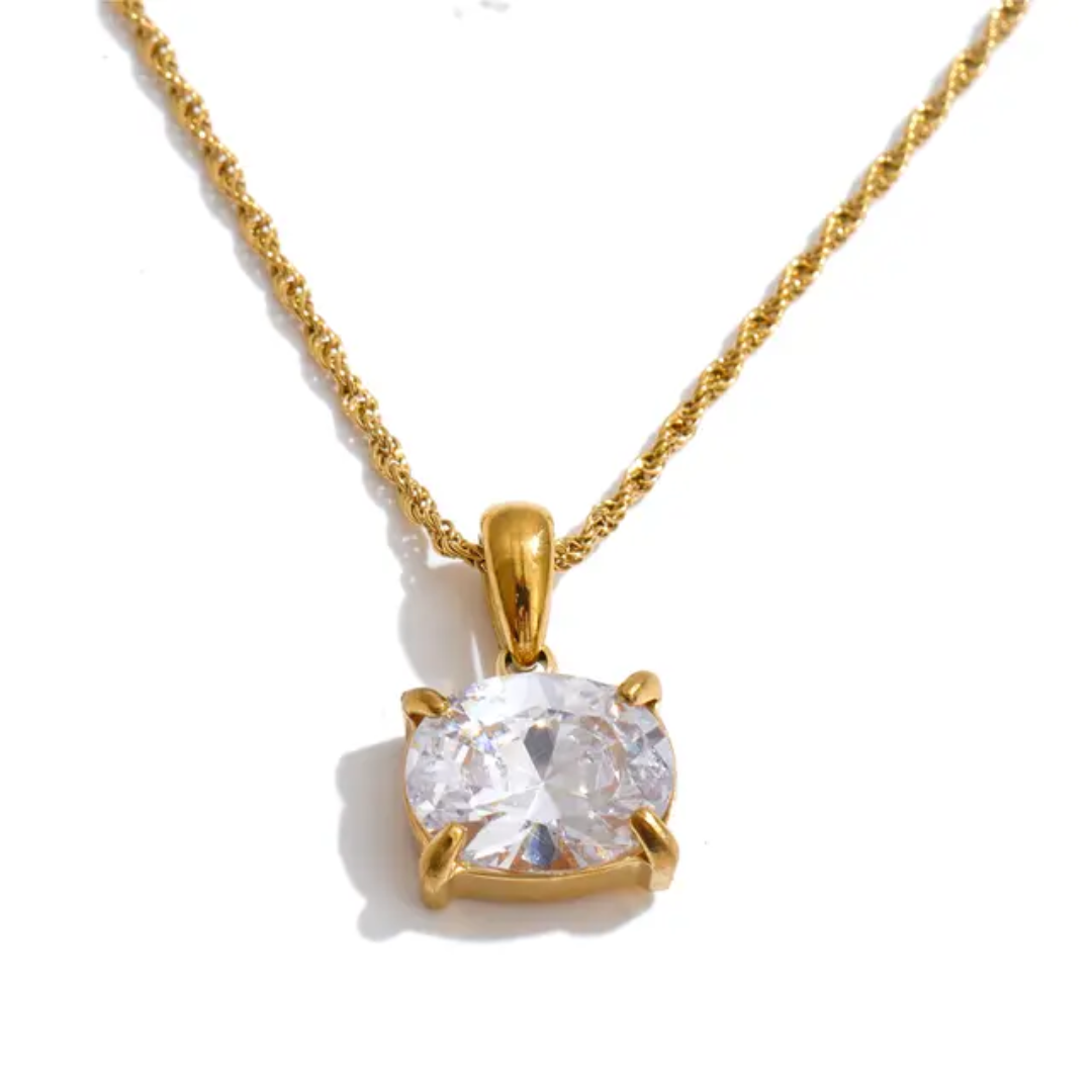 Rosey Diamond Rope Necklace✨