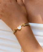 Tevia Heart Layered Bracelet