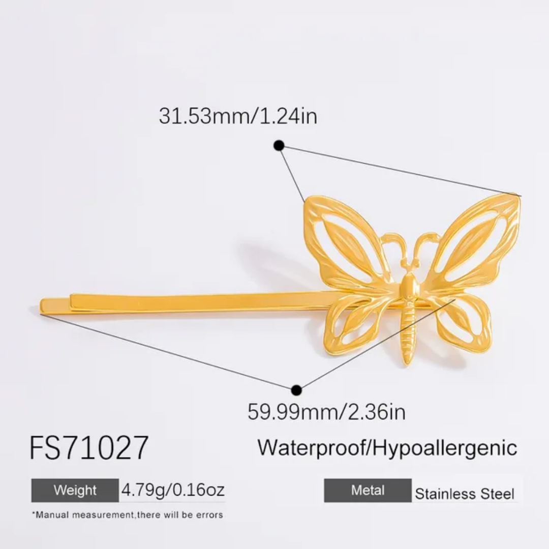 Girlie Statement Gold Clips