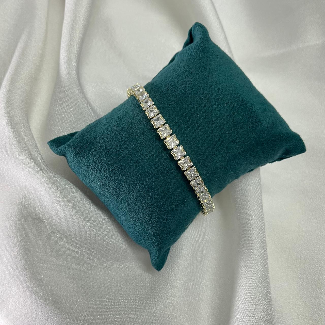 Claro Square Tennis Bracelets