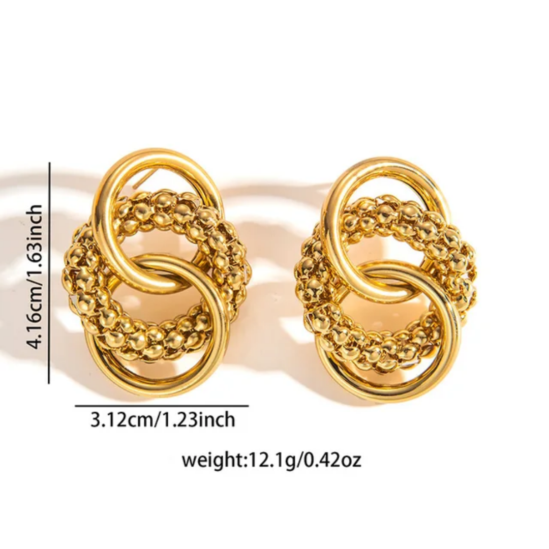 Lion Statement Gold Earrings❤️