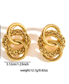Lion Statement Gold Earrings❤️