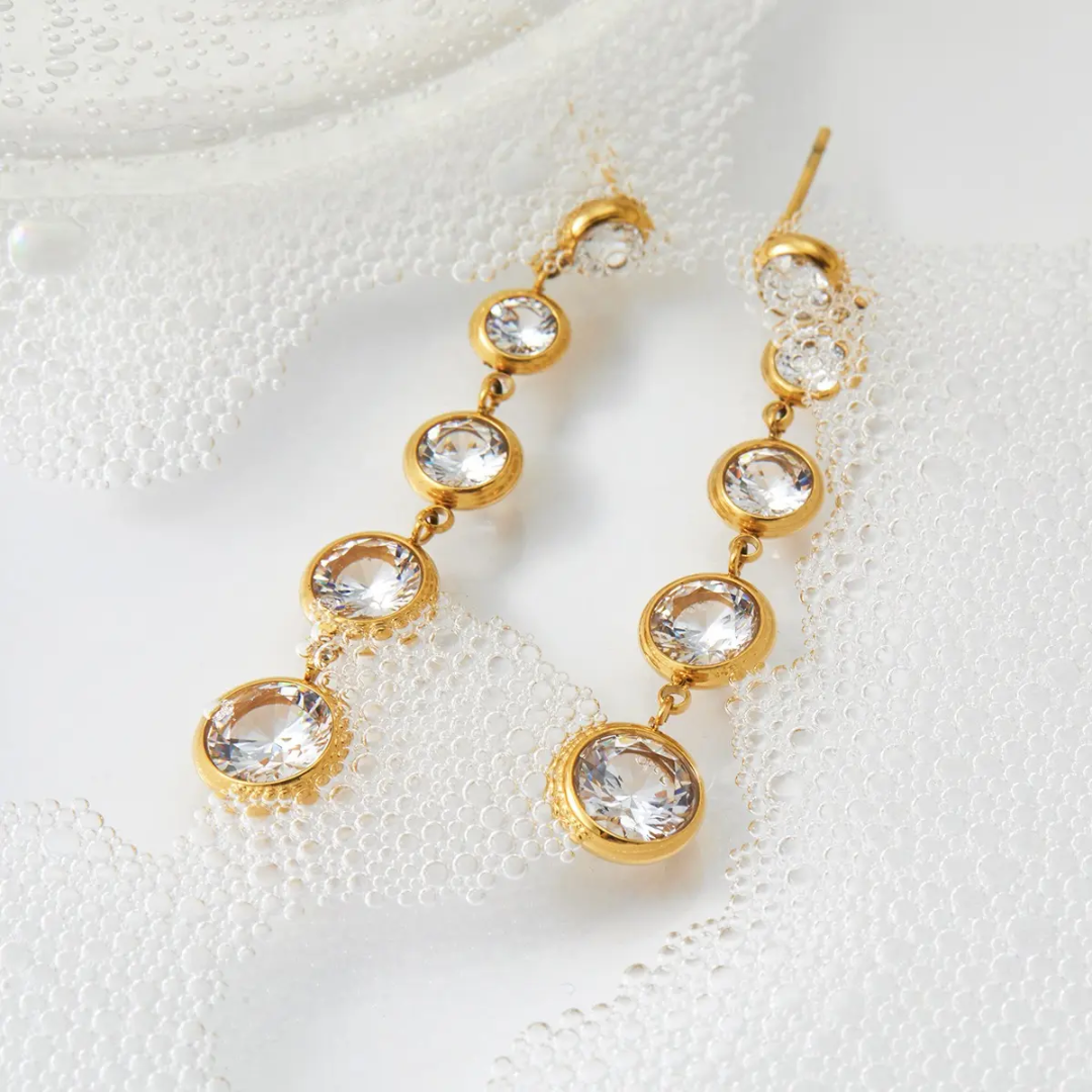 Bella Diamond Long Earrings✨