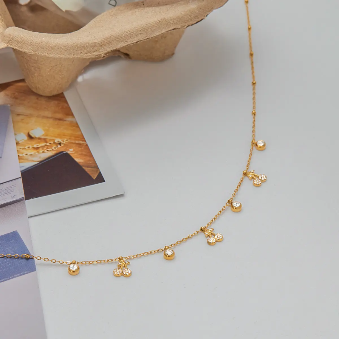 Kemio Cherry Gold Charm Necklace