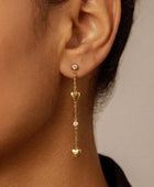 Develi Long Heart Earrings