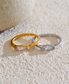 Greisha Mini Solitaire Gold Ring