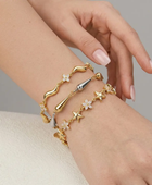 Clevi Clover Wavy Bracelet