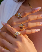 Mouni Stackable Pin Ring
