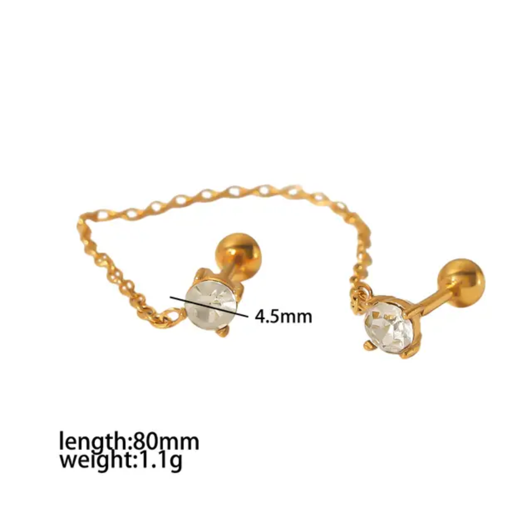 Piercing Minimal Gold Studs✨