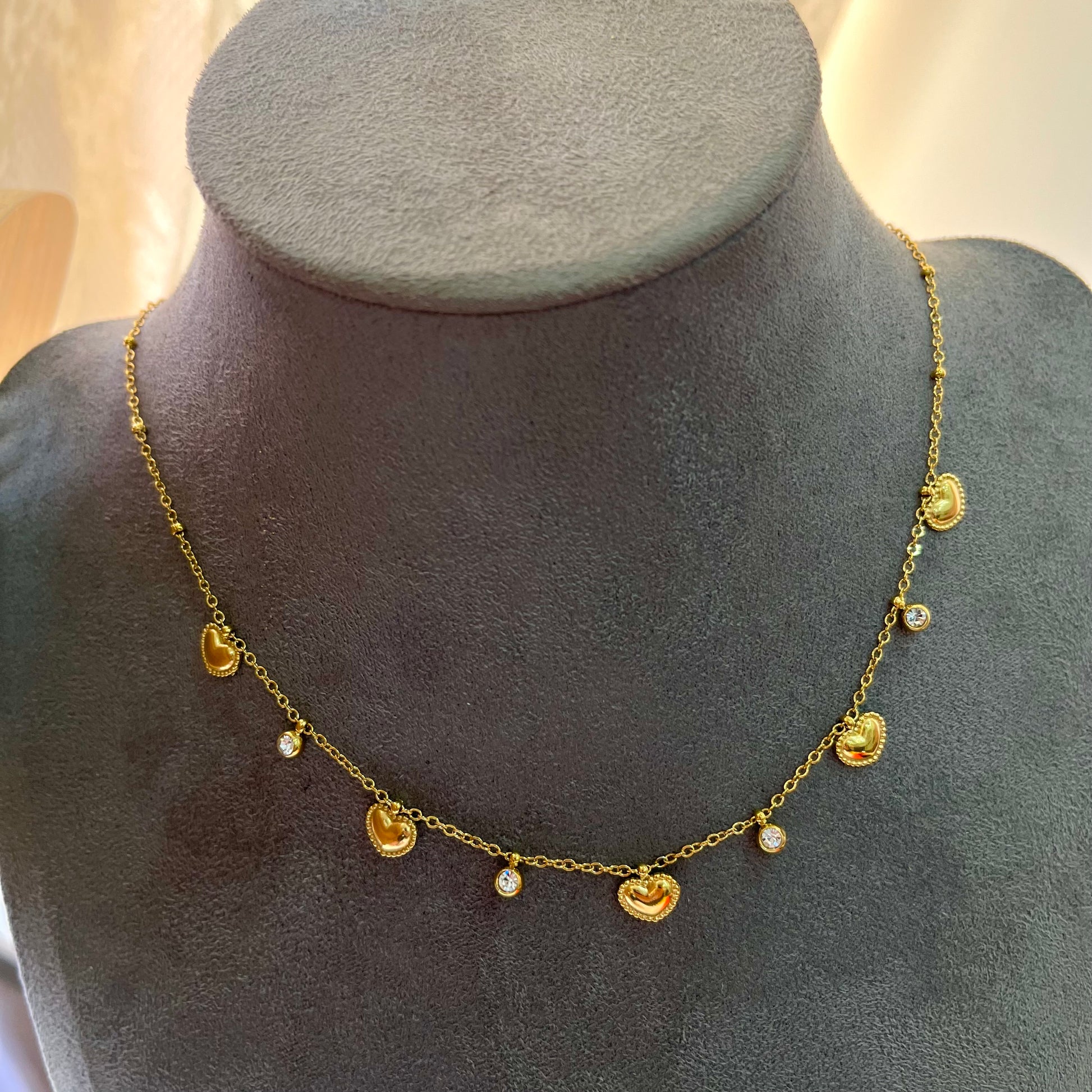 Jipin Heart Charm Necklace