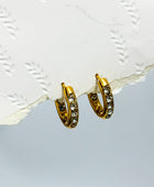 Wemil Diamond Round Hoops