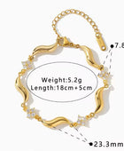 Clevi Clover Wavy Bracelet