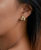 Lacia Trileaf Diamond Earrings