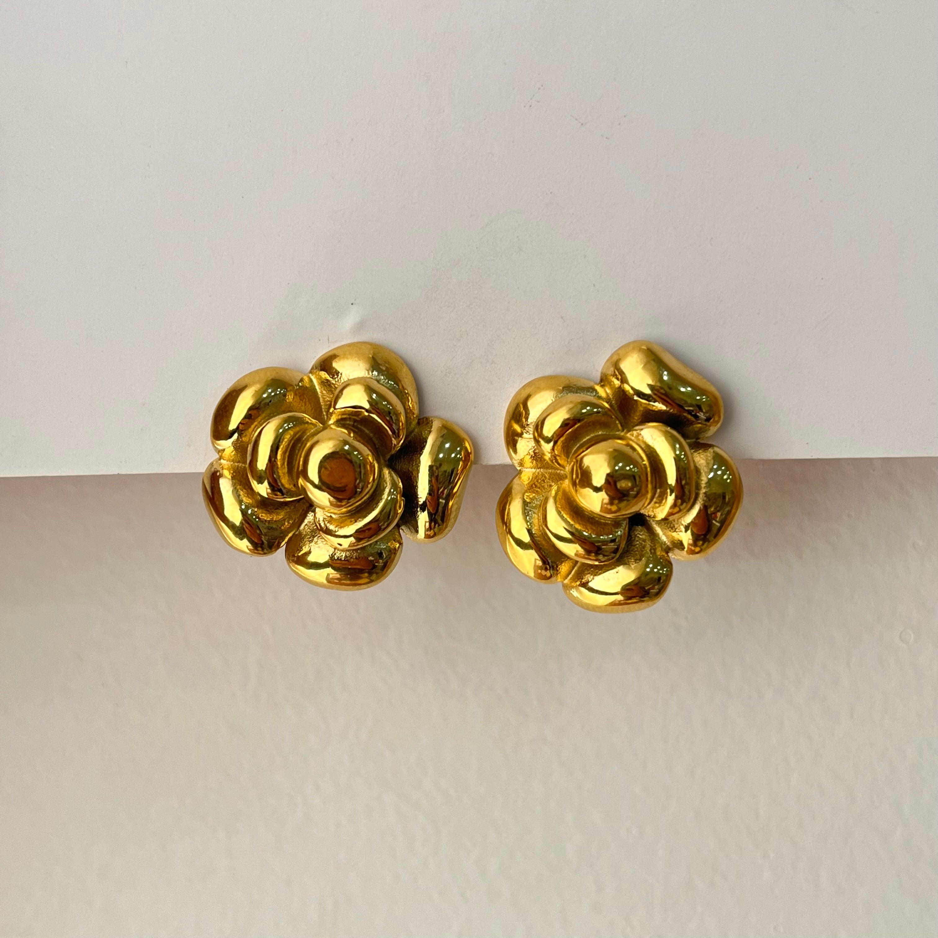 Rosaline Rose Gold Studs