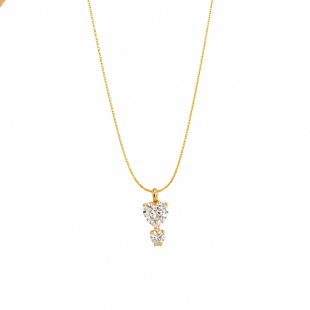 Woula Mini Heart Diamond Necklace