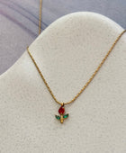 Little Tulip Diamond Necklaces