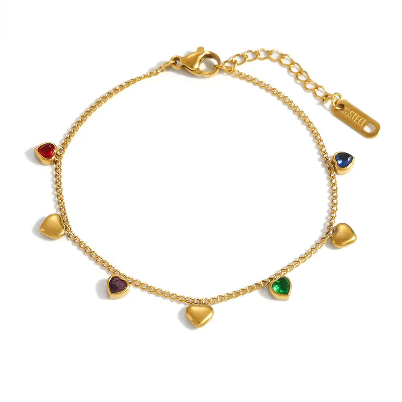 Lecia Heart Charm Bracelet