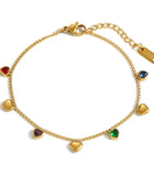 Lecia Heart Charm Bracelet