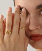 Linked Gold Ring