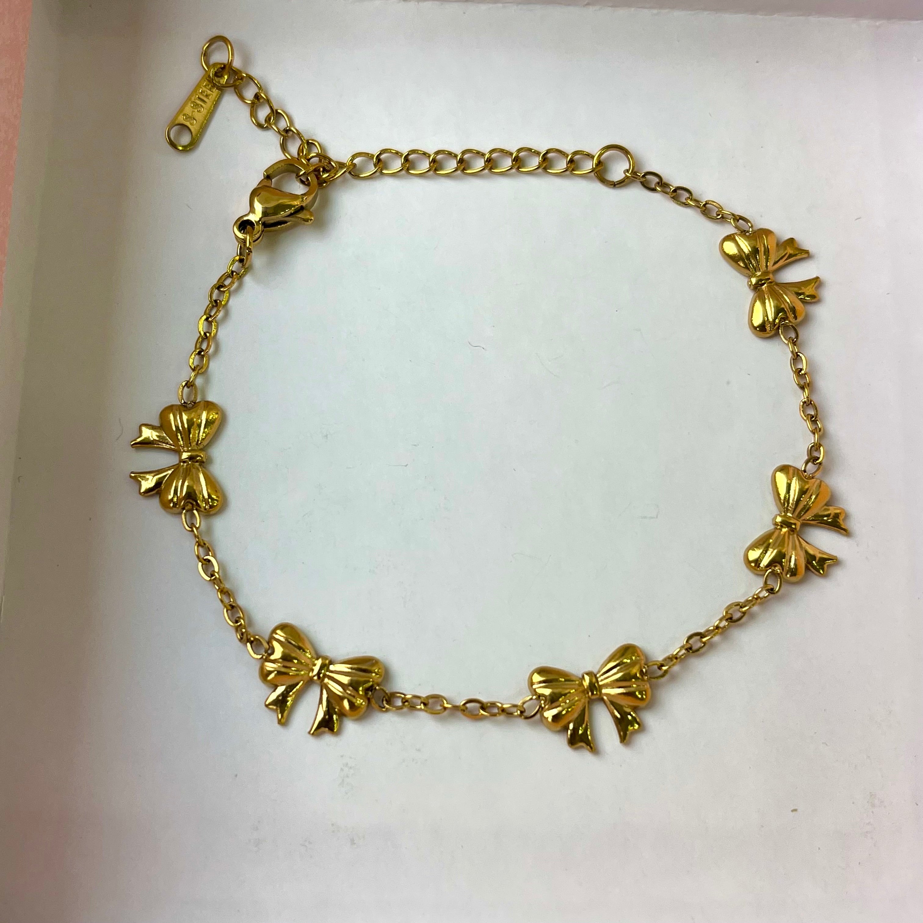 Pookie Bow Gold Bracelet