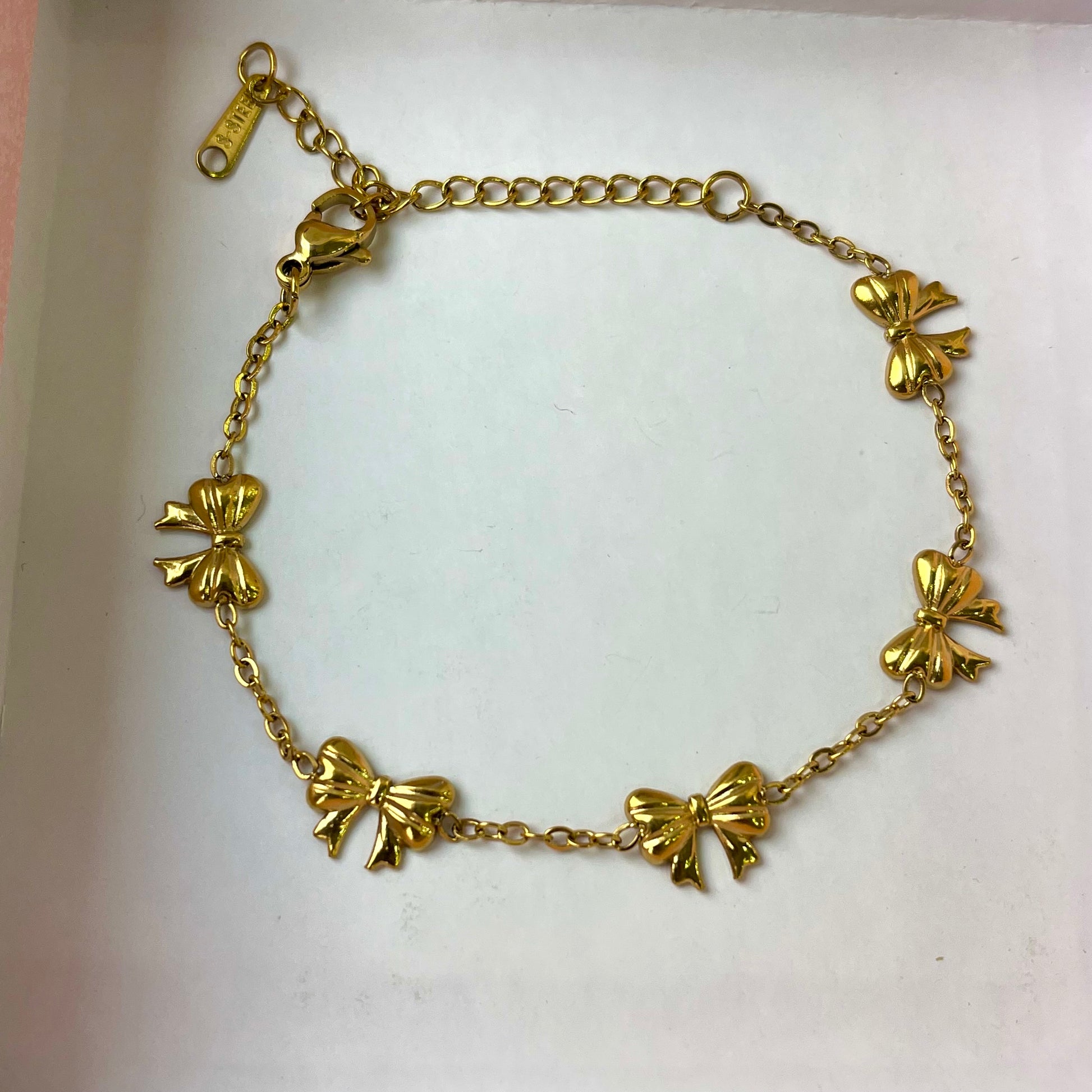 Pookie Bow Gold Bracelet