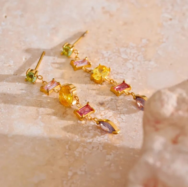 Vella Multicolour Long Earrings✨