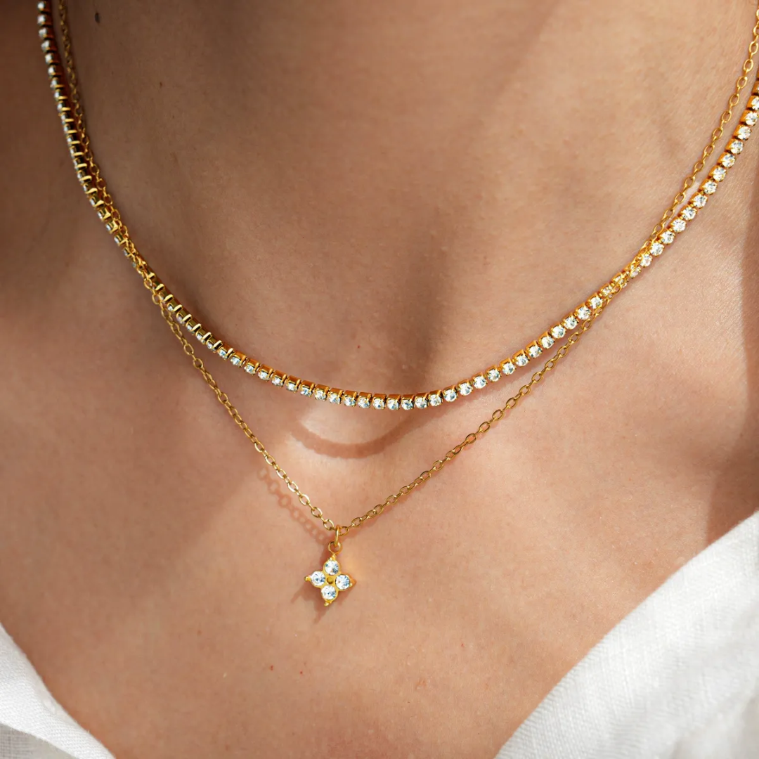 Cristina Layered Diamond Necklace