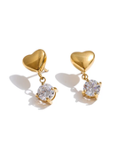 Belio Mini Heart Diamond Earrings