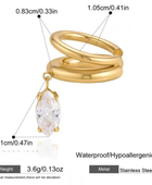 Veronica Hanging Diamond Earcuffs (SINGLE)✨