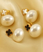 Potli Black Clover Earrings