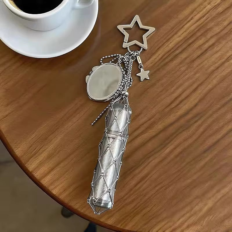 Soft Girlie Lipstick Holder Keychain