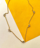 Starley Diamond Leaf Necklace