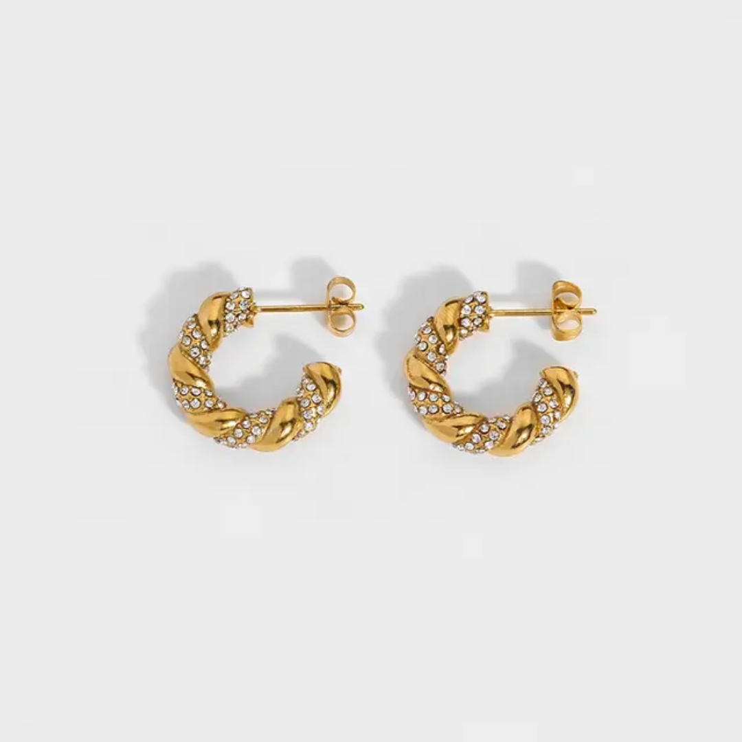 Georgi Twisted Gold Hoops