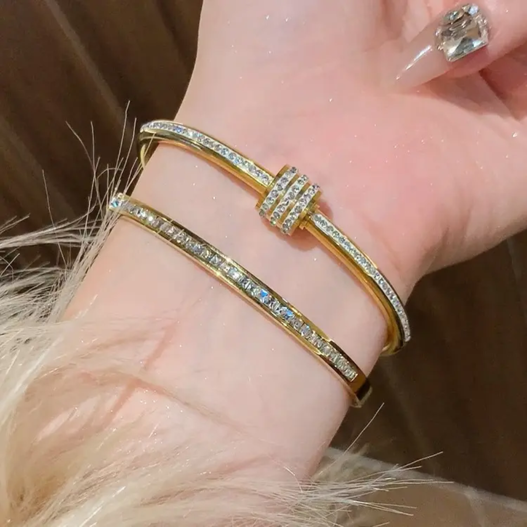 Roller Diamond Gold Cuff