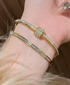 Roller Diamond Gold Cuff