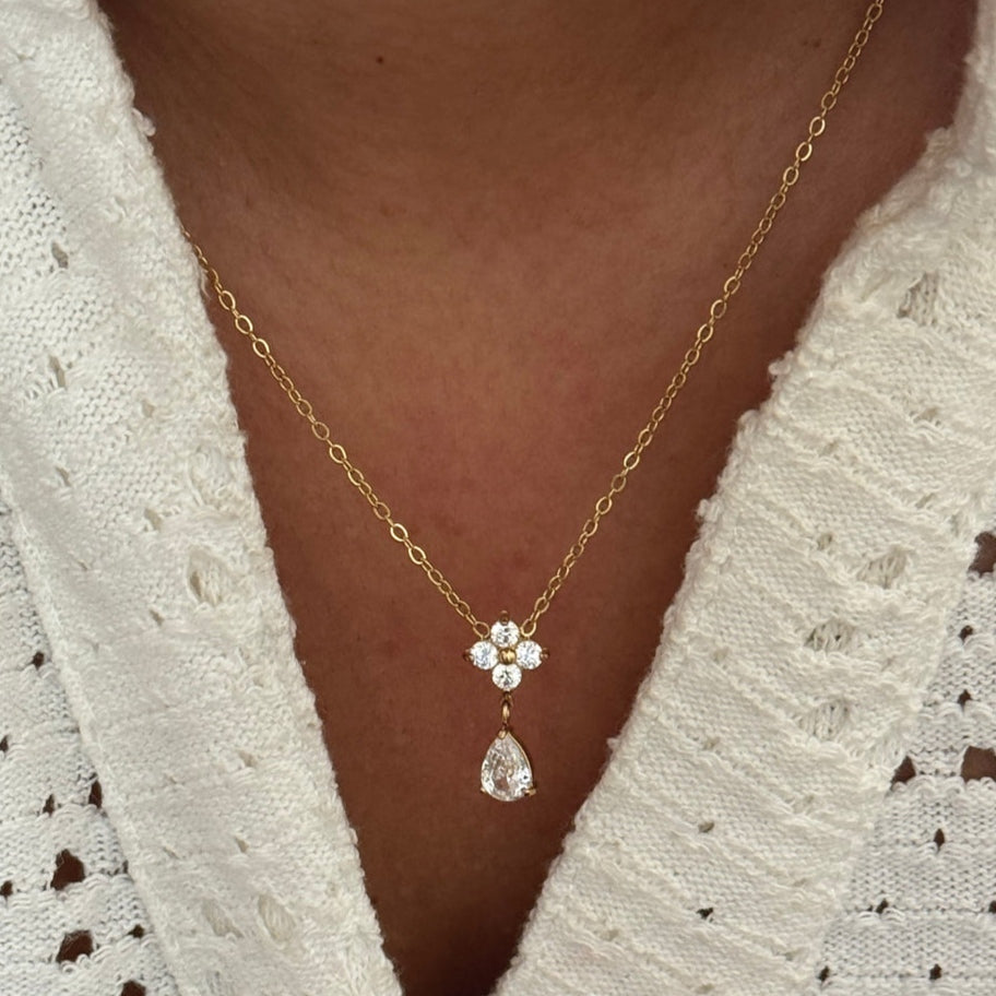 Ilora Flower Diamond Necklace