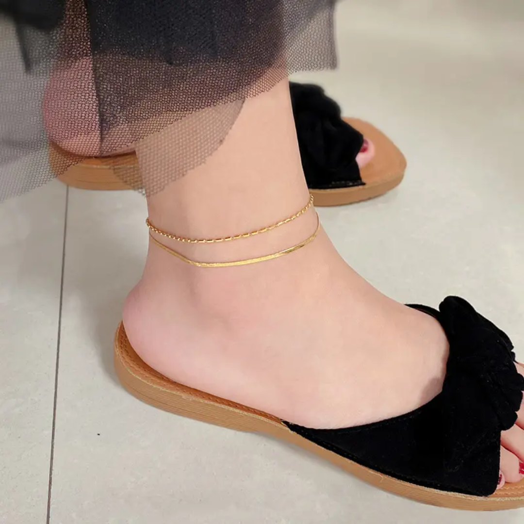 Lelia Double Sleek Anklet✨