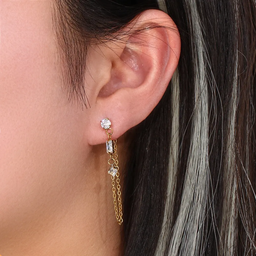 Montana Hanging Diamond Earrings