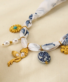 Bohemian Style Fabric Charm Necklace
