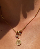 Tennis Racket Charms Sporty Necklace