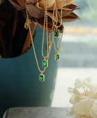 Mini Ema Emerald Necklace